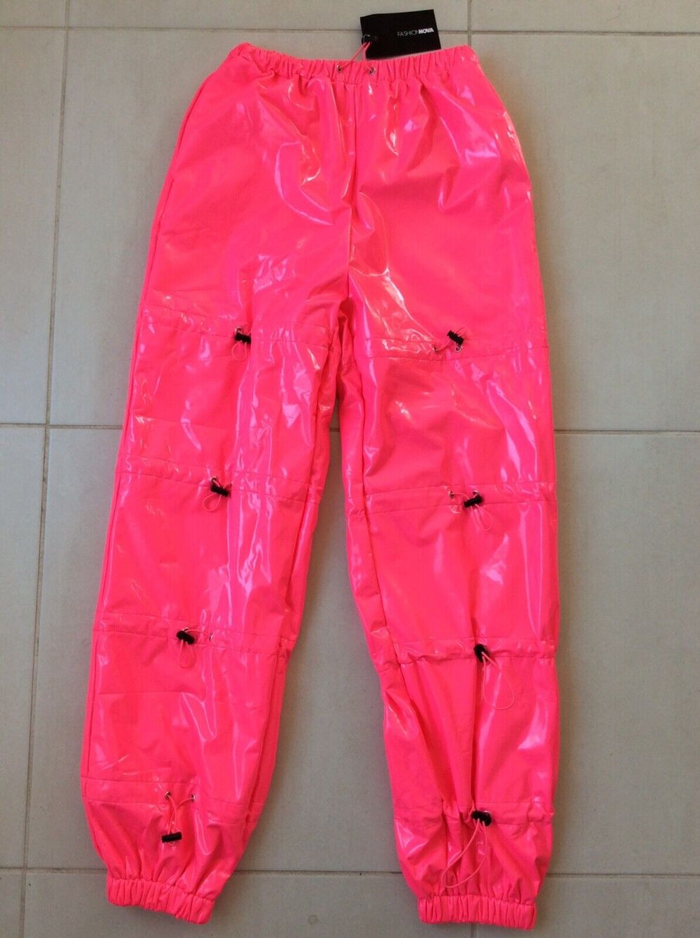 Fashion Nova Latex Jogger Pants Keep Looking Fluorescent FLAW